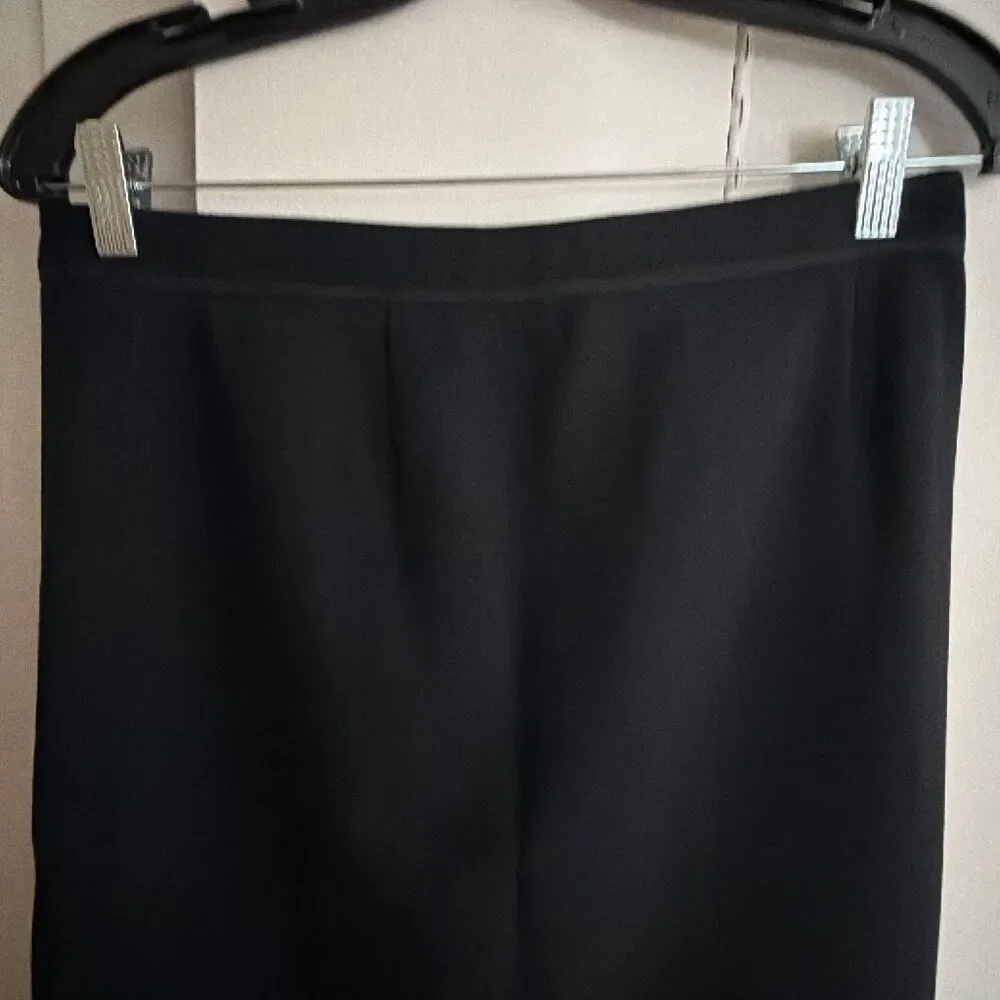 Tory Burch Ulisse Wool Crepe Pencil Skirt black size 4